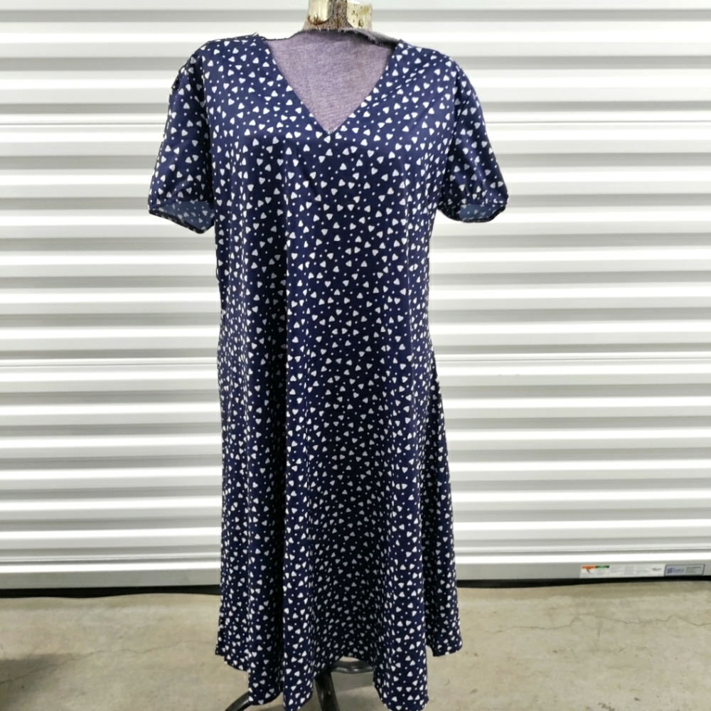 Heart Print XXL Dress